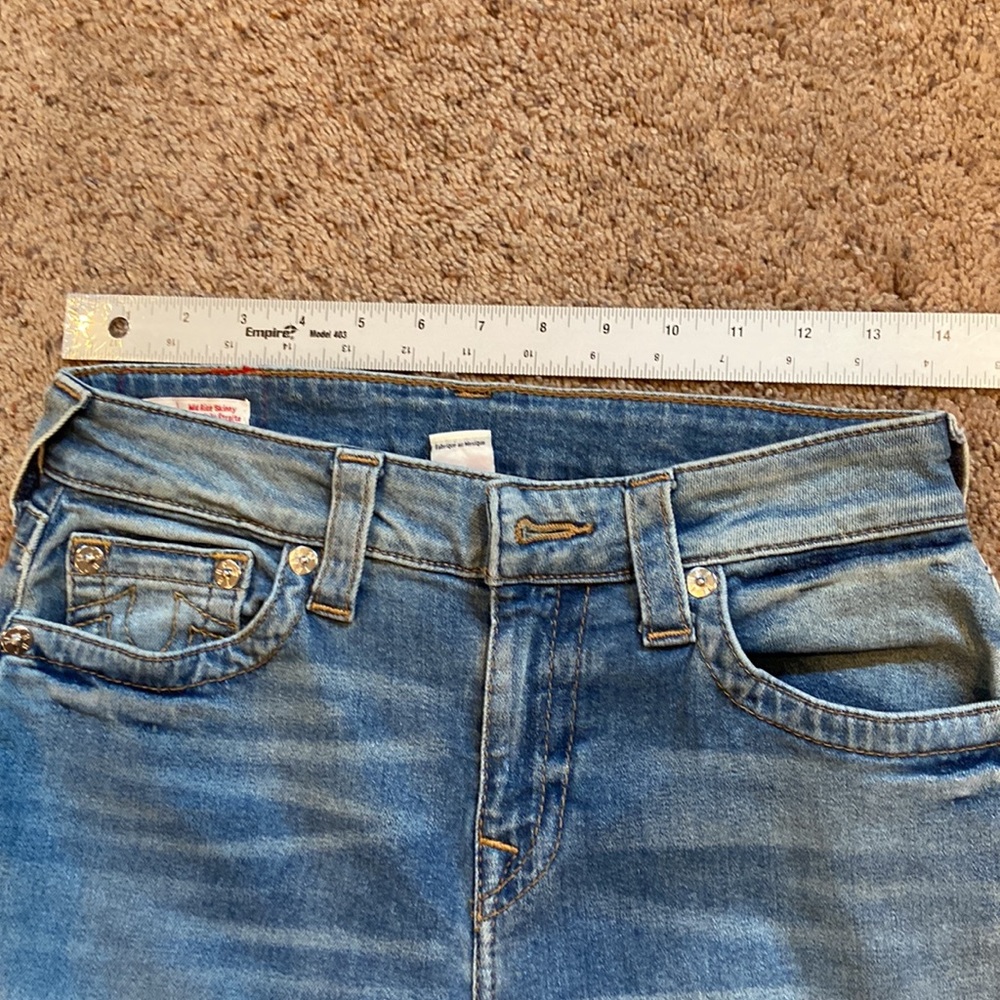 True Religion Womens Jennie Curvy Mid Rise Skinny Jean Size 28/6 nice condition - Picture 16 of 17